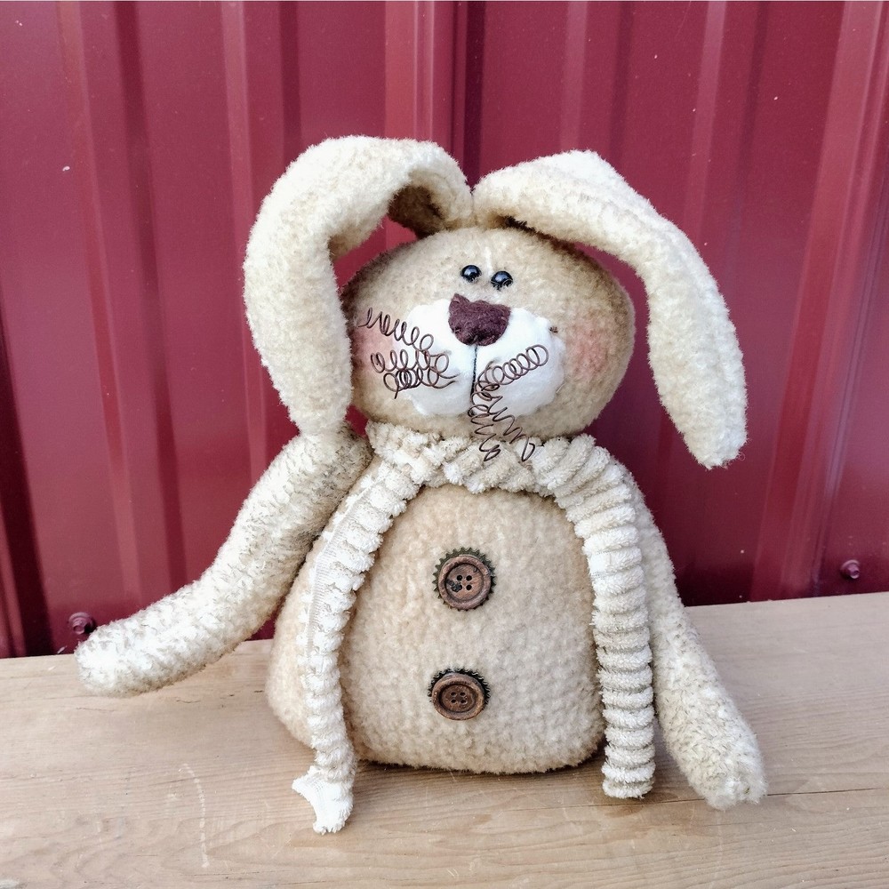 NWT Stuffed Sitting Bunny Rabbit Decor
